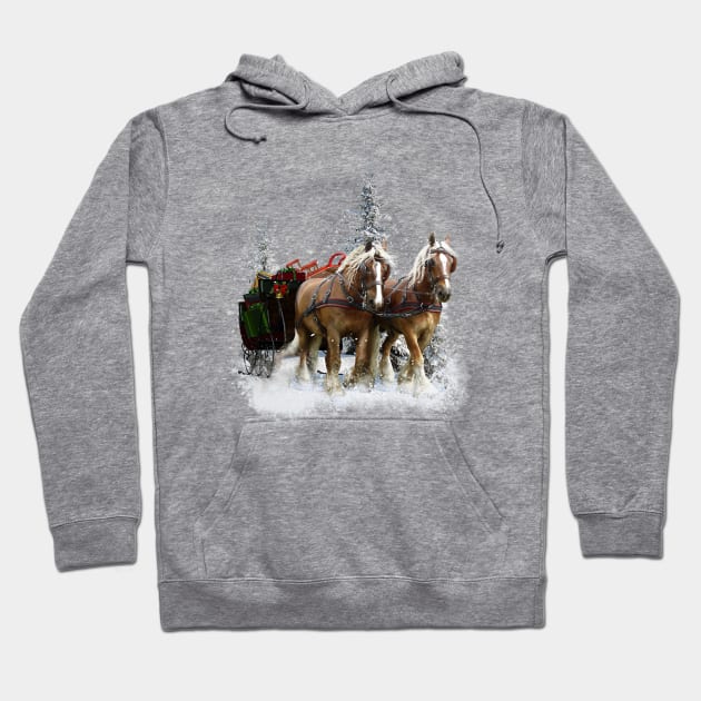 Clydesdale Horse T Shirt Hoodie by Pam069